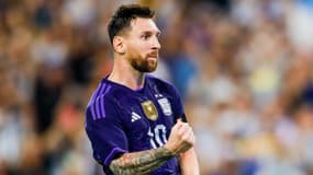 Lionel Messi avec l'Argentine, à Miami le 23 septembre 2022