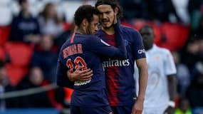 Neymar et Edinson Cavani