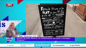 Pénurie de main d'œuvre, les restaurateurs recrutent à l'étranger - 16/05