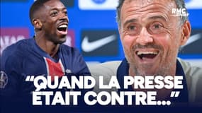 PSG : Dembélé dans l'axe ? "Si la presse est contre, je suis sur le bon chemin" ironise Luis Enrique