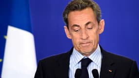 Le président de l'UMP Nicolas Sarkozy 
