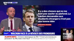 Loi immigration: "La caution demandée aux étudiants étrangers n'est pas une bonne chose", affirme Emmanuel Macron