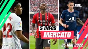 Leao, Di Maria, Martial... Les 5 infos mercato du 25 mai à la mi-journée