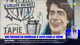 Marseille: une fresque en hommage à Bernard Tapie dans le 10e arrondissement