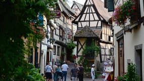 Le village d'Eguisheim (Haut-Rhin) en 2013