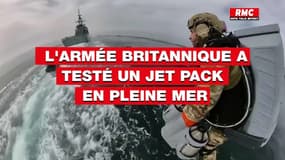 L'armée britannique a pu tester un impressionnant jet pack en pleine mer