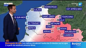 Météo Nord-Pas-de-Calais: un ciel nuageux et des passages pluvieux sur le littoral, 28°C pour Arras et Cambrai