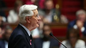 Michel Barnier ce mardi 1er octobre 2024 à l'Assemblée nationale