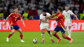 Jude Bellingham et Rodri lors de la finale de l'Euro, le 14 juillet 2024.