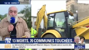 "Plus de 50% des foyers de la commune ont tout perdu" insiste le maire de Villegailhenc, ville touchée par les inondations dans l'Aude