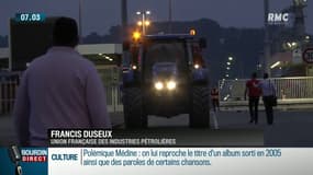 Raffineries bloquées par les agriculteurs: "Au bout d'une semaine si ça se durcit, on prend dans les réserves stratégiques"