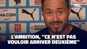 OM : L'ambition, "ce n'est pas de vouloir arriver deuxième" annonce De Zerbi