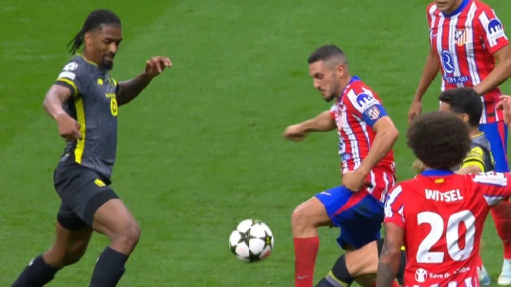 L'action du penalty lors d'Atlético-Lille
