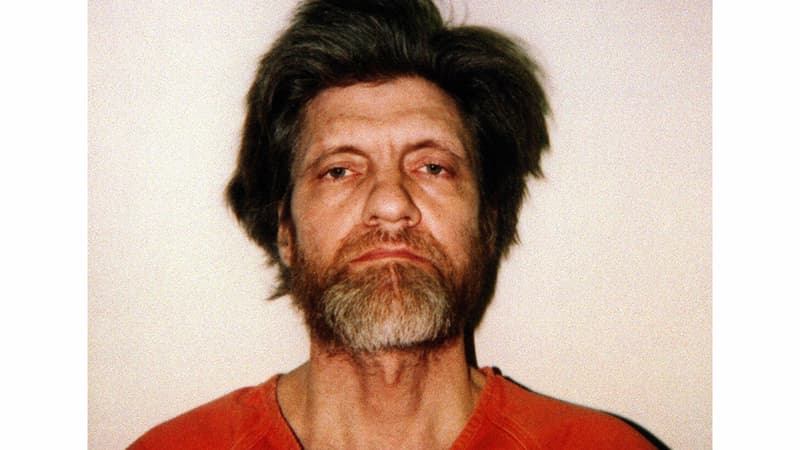 Theodore Kaczynski après son arrestation. 