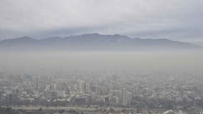 Vue panoramique de Santiago le 21 juin.