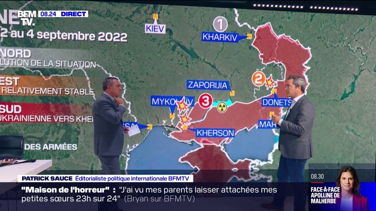 Le front actuel et les dernières avancées ukrainiennes. Le front actuel et les dernières avancées ukrainiennes.
