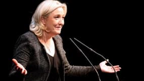 Marine Le Pen, lors d'un meeting à Reims, le 17 février dernier.