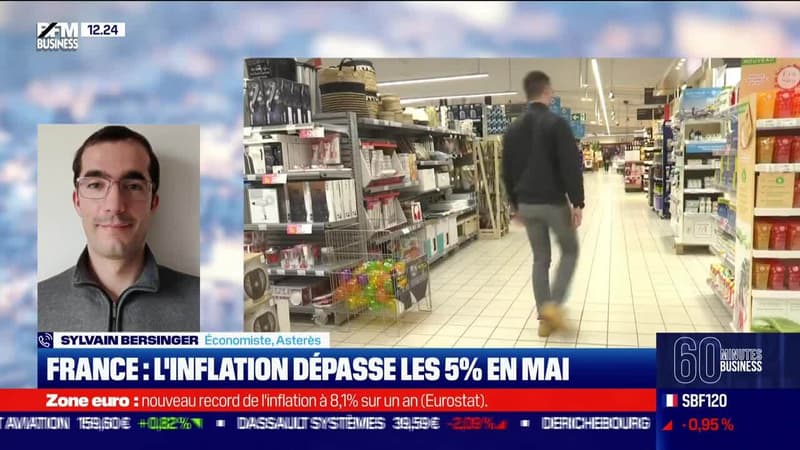 Sylvain Bersinger (Asterès) : France, l'inflation dépasse les 5% en mai - 31/05