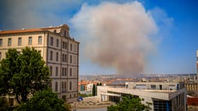 Un incendie aux abords de Marseille le 8 juillet 2025