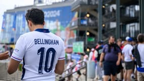 Un supporter anglais lors d'Angleterre-Slovaquie à l'Euro, le 30 juin 2024.