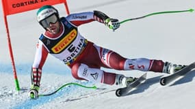 L'Autrichien Vincent Kriechmayr, lors du Super-G aux Championnats du monde, le 11 février 2021 à Cortina d'Ampezzo.