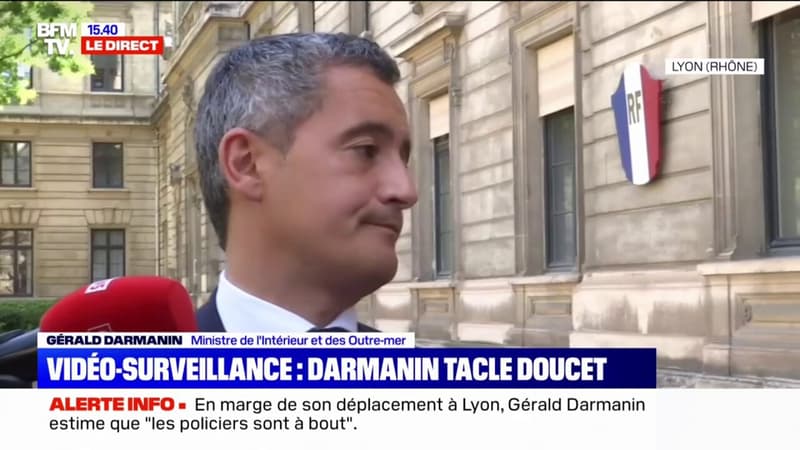 Gérald Darmanin, à Lyon: 