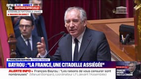 Motion de censure: "La démocratie ça n'est pas l'affrontement perpétuel", estime François Bayrou