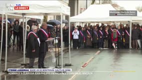Étienne Lengereau (maire de Montrouge): "Nous avons choisi de baptiser aujourd'hui notre hôtel de police du nom de Clarissa Jean-Philippe"