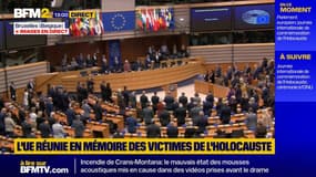 Minute de silence au Parlemen européen en mémoire des victimes de l'Holocauste