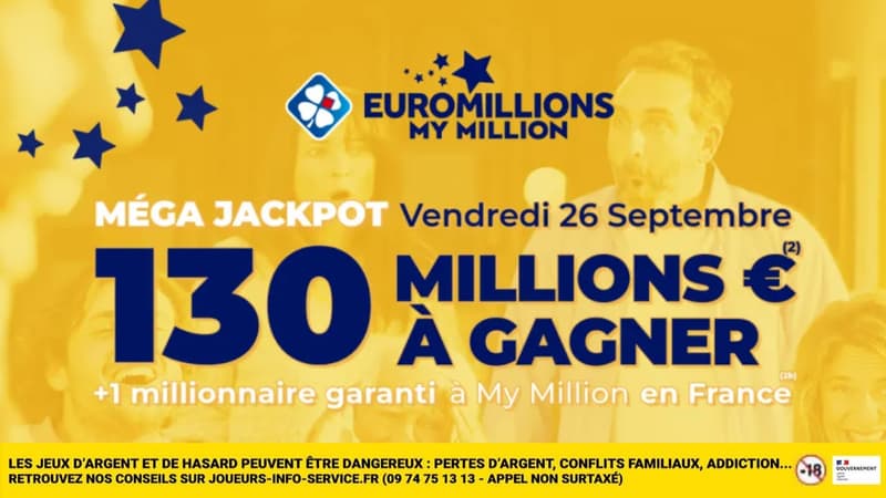 FDJ Méga Jackpot : 130 millions d'euros à gagner à l'EuroMillions aujourd'hui, ne le ratez pas