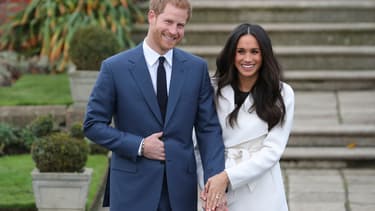 Le prince Harry et son épouse Meghan Markle -