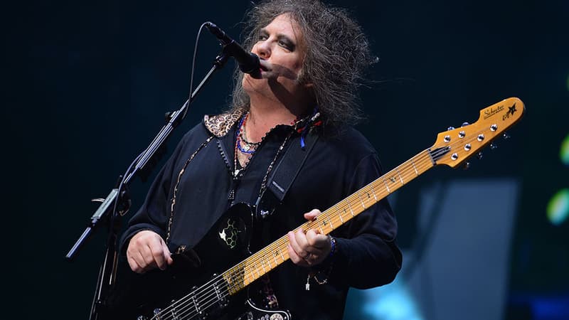 Robert Smith, leader de The Cure, en 2013 à Chicago.