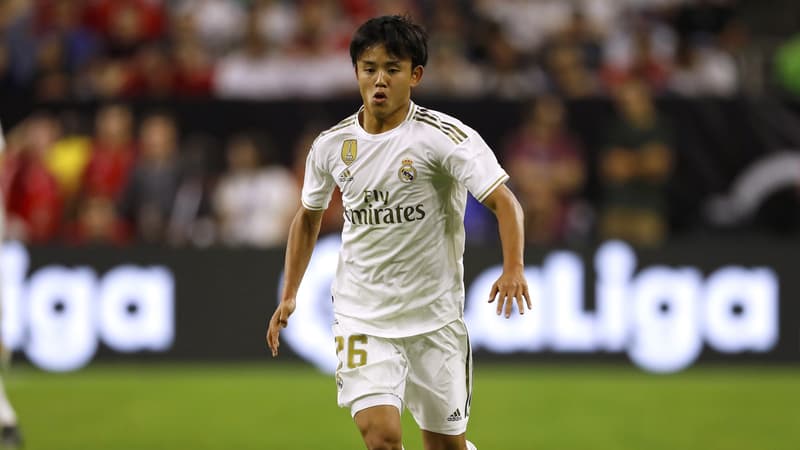 Takefusa Kubo avec le Real Madrid, à Houston le 21 juillet 2019