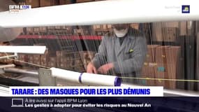 Près de Lyon: une entreprise confectionne 200.000 masques pour les plus démunis