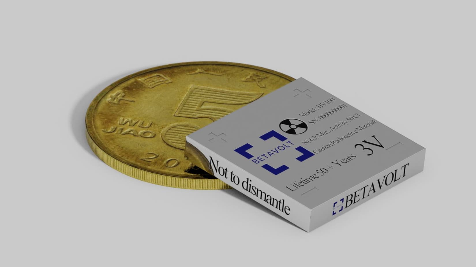 Une batterie BetaVolt utilisant l'énergie nucléaire.