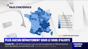 Covid-19: plus aucun département ne se trouve sous le seuil d'alerte en France