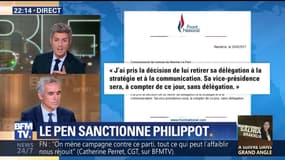 Crise au FN: Marine Le Pen sanctionne Florian Philippot