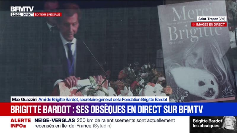 "Brigitte Bardot était présente pour tous les combats", s'émeut Max Guazzini, ami de l'icône et secrétaire général de la Fondation Brigitte Bardot