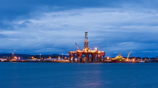 L'incertitude sur le partage de la manne pétrolière (ici une plateforme en Mer du Nord) en cas d'indépendance de l'Ecosse inquiète les marchés. 