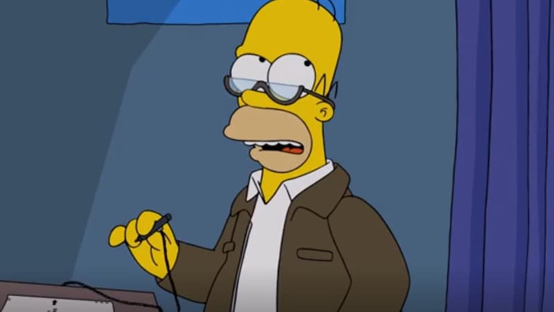 Homer Simpson dans le 31e épisode de Halloween de la série.
