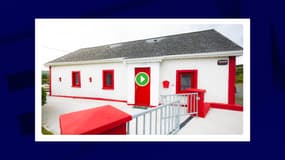 Photo de la maison située dans le comté de Leitrim (Irlande) remportée par une Américaine qui avait participé à une loterie. 