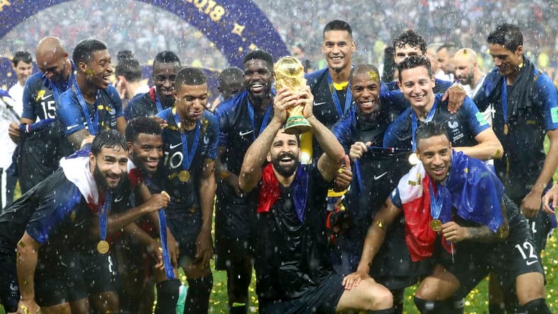 La joie des champions du monde 2018