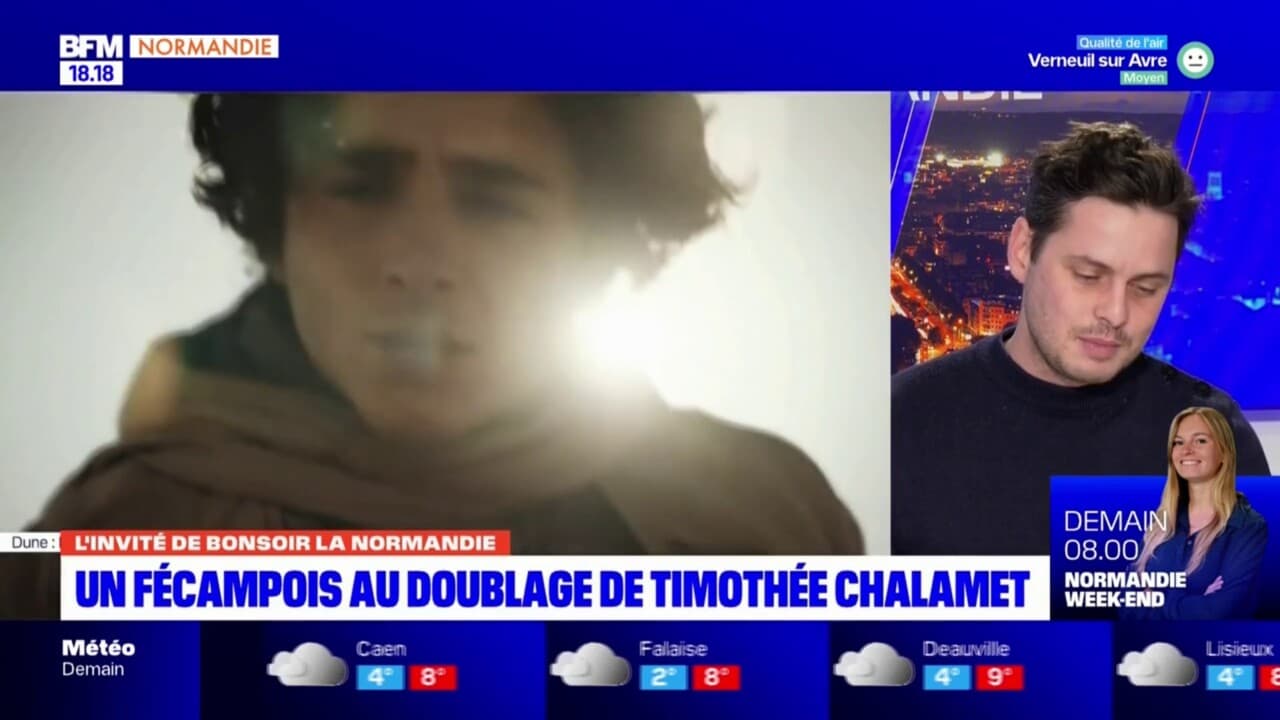 Fécamp: le comédien Gauthier Battoue est la voix française de Timothée
