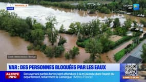 Var: des personnes bloquées par les eaux