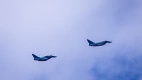 Deux avions Eurofighter de l'armée de l'air allemande à Rostock, le 4 septembre 2025. (Photo d'illustration)
