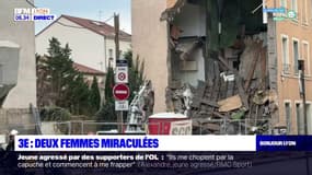 Lyon: deux femmes légèrement blessées dans l'effondrement d'un immeuble