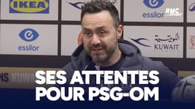 PSG-OM : "Comme si on jouait quelque chose en plus...", ce que De Zerbi attend de ses joueurs