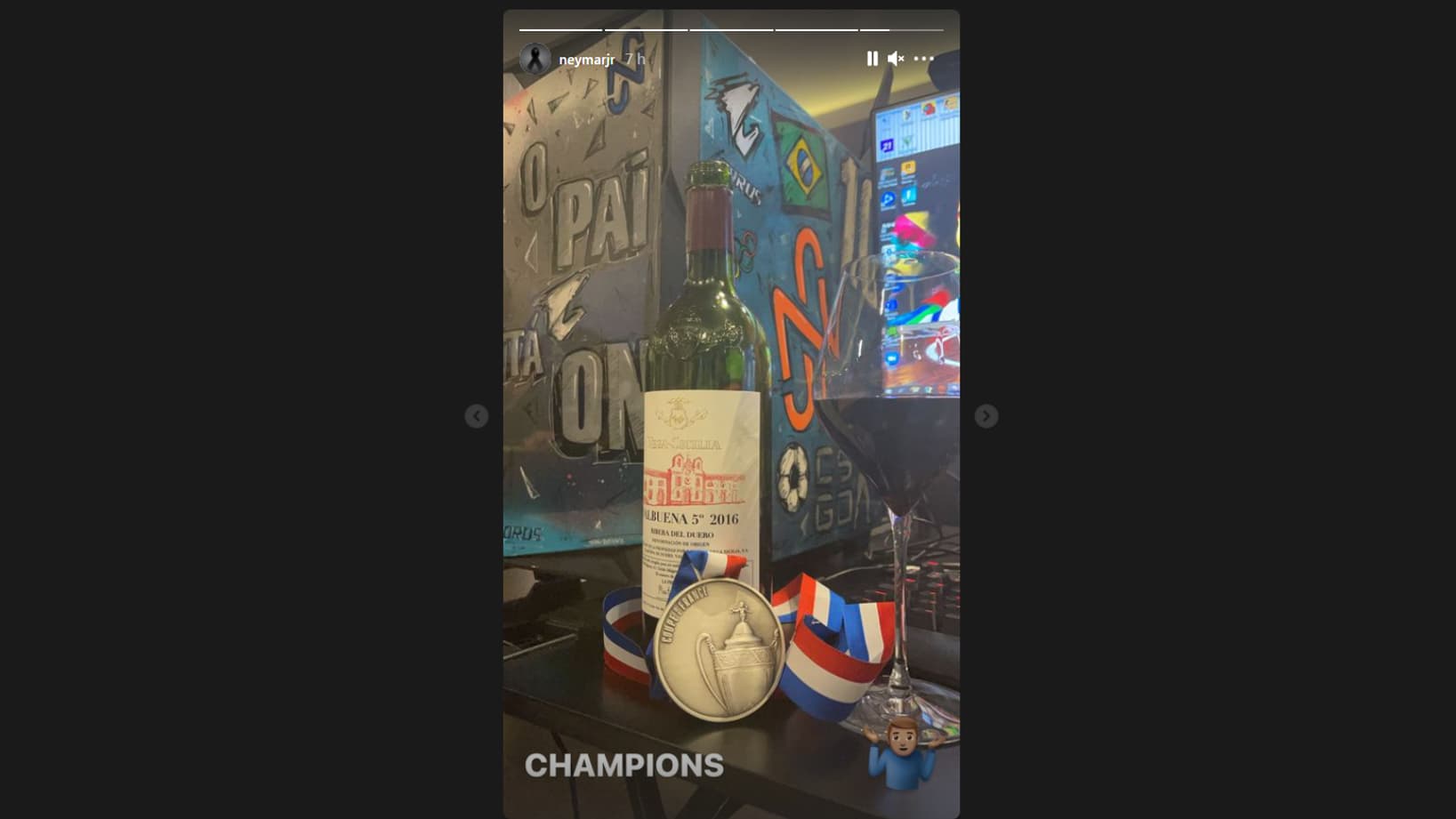 Le petit plaisir de Neymar après la victoire en Coupe de France Le petit plaisir de Neymar après la victoire en Coupe de France