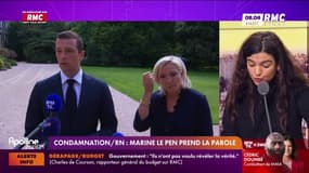 Condamnation RN: Marine Le Pen ne se sent pas concernée par les propos de Jordan Bardella 
