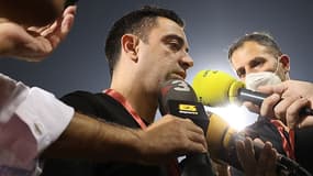 L'entraîneur espagnol Xavi, à Doha le 3 novembre 2021